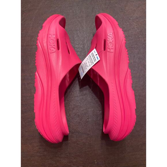 NWT Hoka Ora Recovery Slide 3 Sandals Pink Sze 14M/16W Athleisure Travel Comfort - Picture 3 of 4